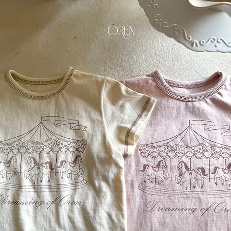 [予約] Dreaming carousel t-shirt / OREN by Hibyebebe