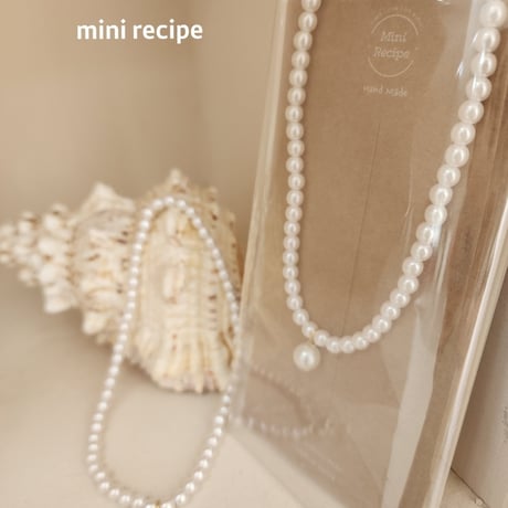 [予約] Pearl Necklace/ Mini Recipe