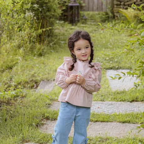 [即納] Roan Blouse/puella FLO （Pink 9 _ size のみ）