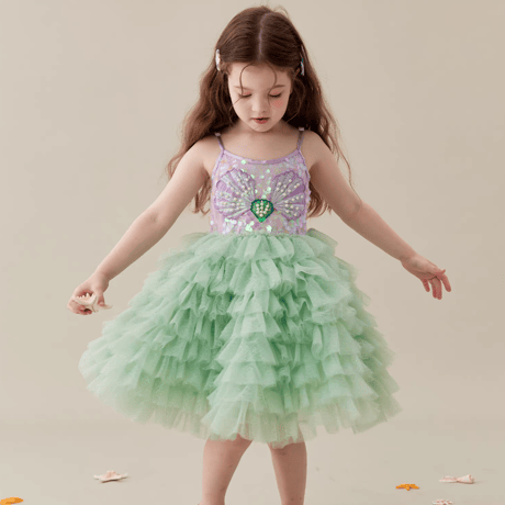 [予約] Mint Sparkle Shell Dress