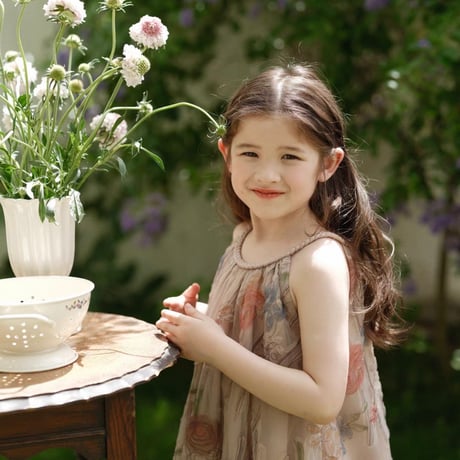 [予約] antique garden bohemian dress