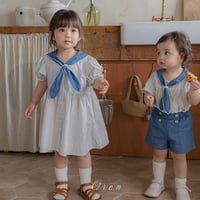 [予約] Pure Tie ST Dress (Kids) / OREN by Hibyebebe