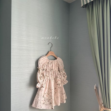 [即納] Misty eyelet ops/ Monbebe （Pink S_ size のみ）