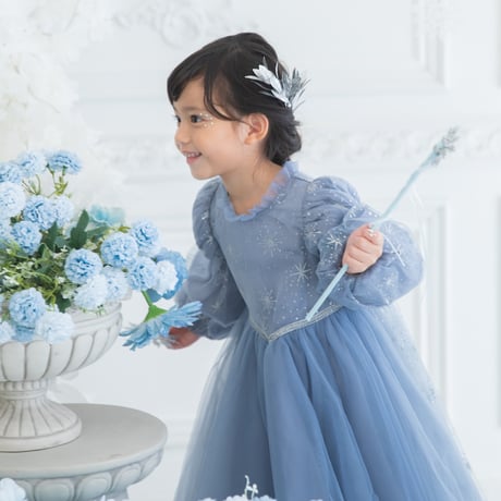 [即納] princess ice blue winter dress