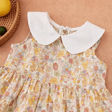 [予約] Petite Fleur Collar Dress