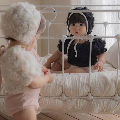 [予約] bebe) Amelia Rose Swimsuit (Hat Set)/ OREN by Hibyebebe