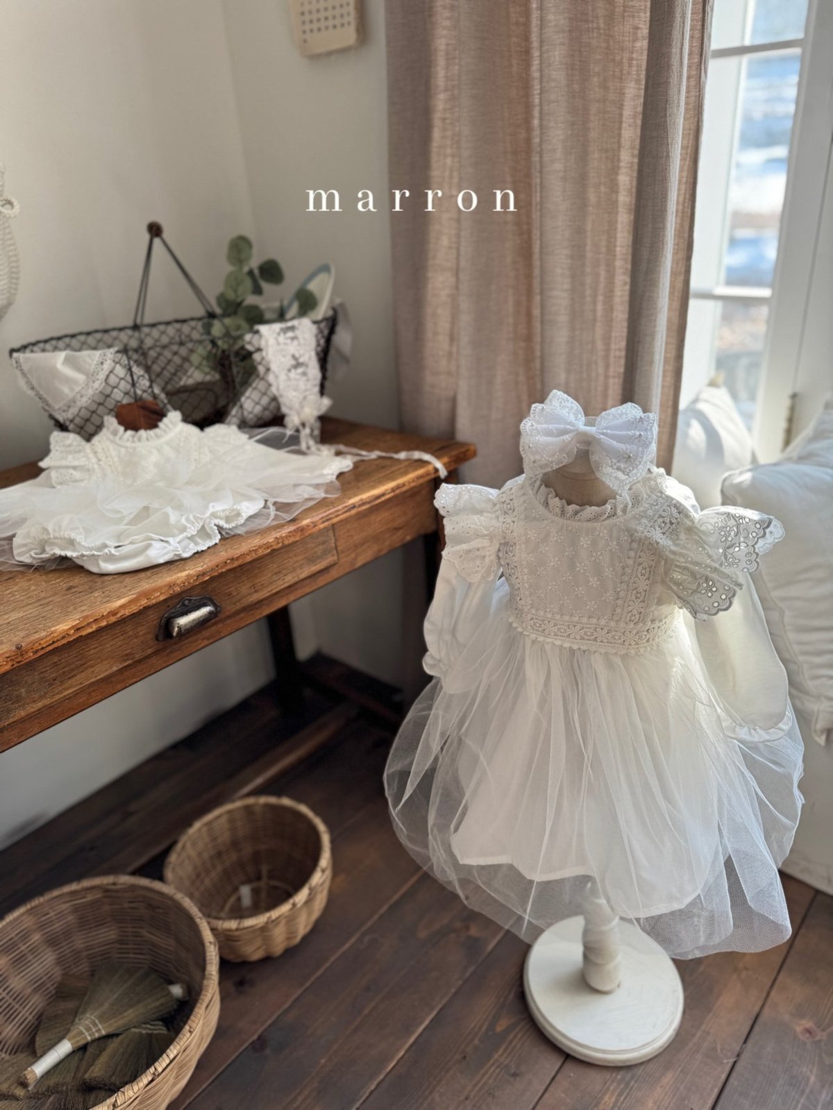 即納] Sha dress / marron （XS, S, M_ size のみ） |