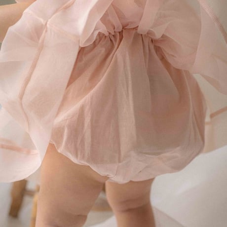 [即納] Serena Pintuck Organza Suit / OREN by Hibyebebe（Pink M_size のみ）