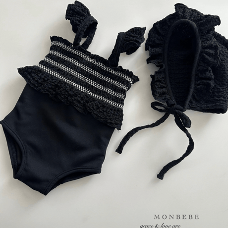[予約] Spinkle swimsuit (including bonnet) / Monbebe