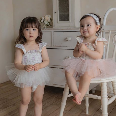 [予約] Flora Tulle Swimwear (Kids) / OREN by Hibyebebe