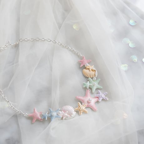 [予約] Pastel Shell Necklace
