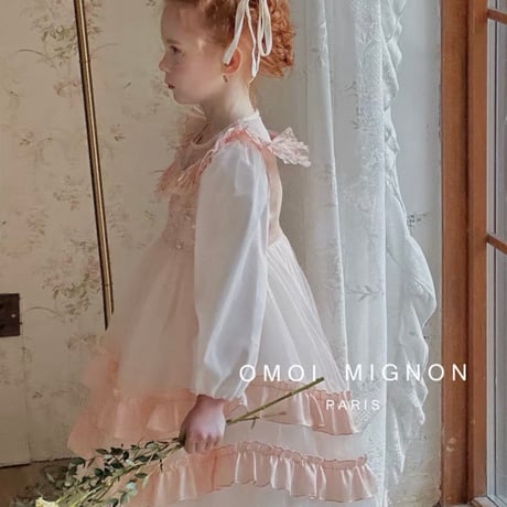 [予約] Romantic Vintage Lace Tulle Dress / omoi mignon
