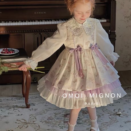 [予約]  Floral Lace Embroidered Dress / omoi mignon