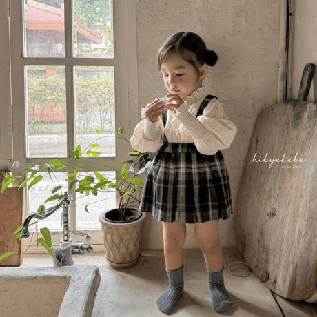[即納] Vella smoke blouse/ Hibyebebe （pink M _ size のみ）