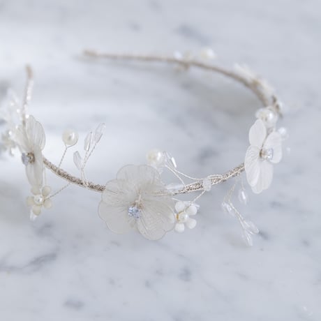 [予約] Wedding flower crown shushu hair band