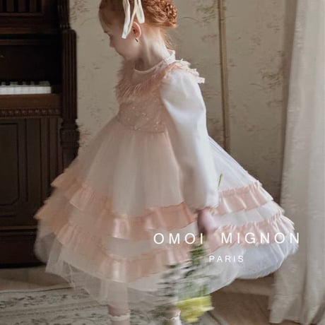 [予約] Romantic Vintage Lace Tulle Dress / omoi mignon