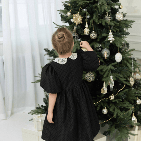 [即納] Nua lace dress /moitoinous   ( 110, 120_size のみ）