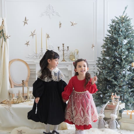 [即納] Diana Christmas dress_Red / Eugenie Candys (M _ size のみ）