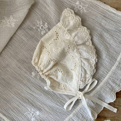 [予約] Lace Bonnet / MON PETIT BEBE