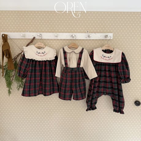 [予約] Eve Check Suit/ OREN by Hibyebebe