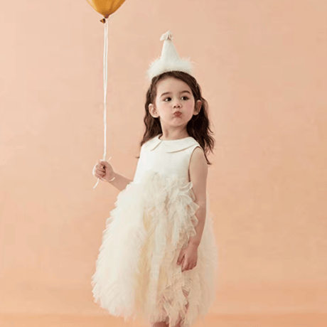 [予約] Cream Puff Tulle Dress