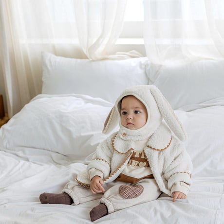 [即納] Rabbit Dumble Hat/M.kids(Cream のみ)