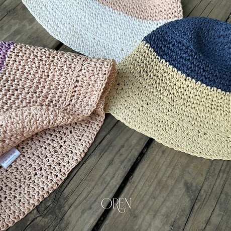 [予約] Casa two-tone bucket hat / OREN by Hibyebebe
