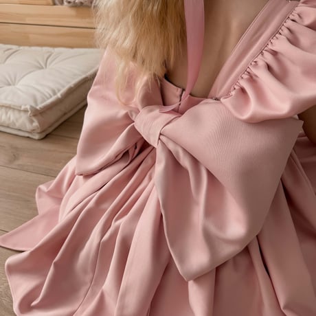 【予約】Blush Grace Dress/ nelia wears