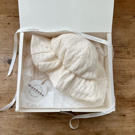 [予約] Rosé knit hat / Monbebe