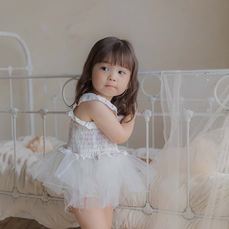 [予約] Flora Tulle Swimwear (Kids) / OREN by Hibyebebe