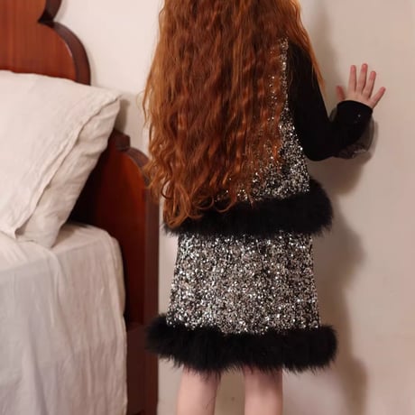 [即納] Sequin Black Swan Set-up/ little time  （　110＿のみ）