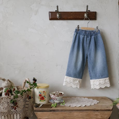 [予約] Delight Denim Pants / Puella FLO