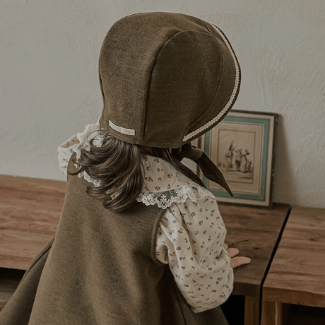 [即納]Lienne hat /Little Tini(khaki_のみ)