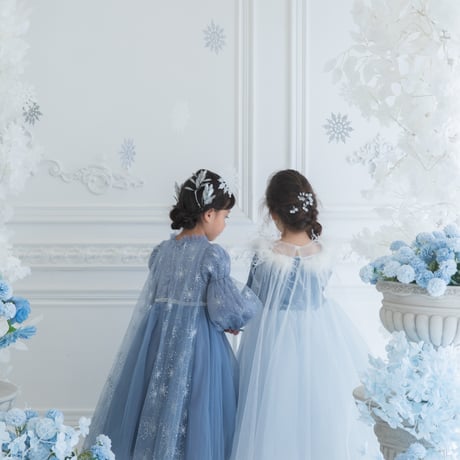 [即納] princess ice blue winter dress