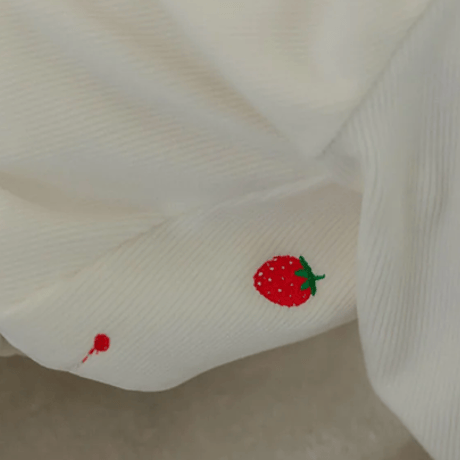 [即納]  Strawberry cake rompers