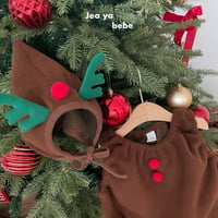 [即納]  Christmas suit + hat set (Rudolph) /Jea ya bebe