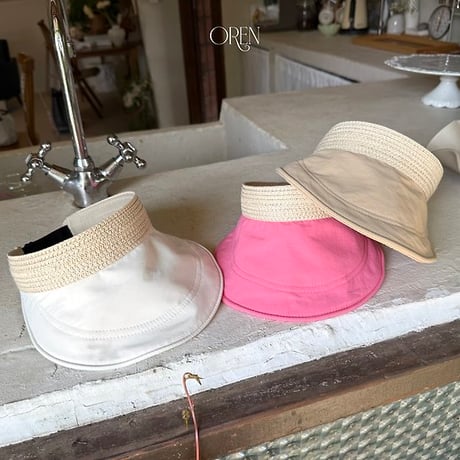 [予約] Solea soft brim sun cap / OREN by Hibyebebe