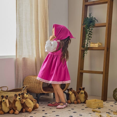 [予約] Masha Dress Set (Dress + Scarf)/ Mini Recipe