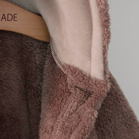 [即納] Bear fleece cloak cardigan(one size)/Lemonade