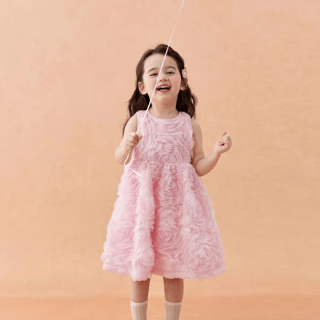 [予約] Pink Rosy Petal Dress