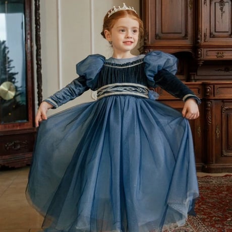 [即納]  Midnight Blue Princess Dress ( 110,140 のみ）