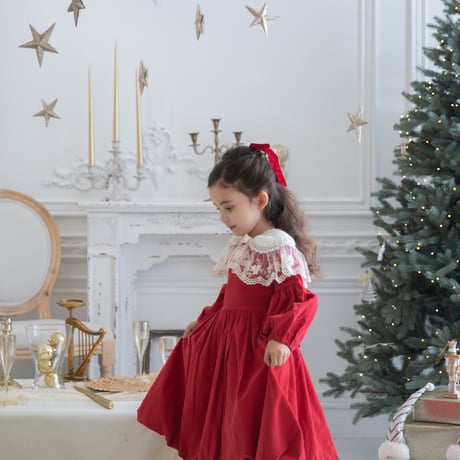 [即納] Diana Christmas dress_Red / Eugenie Candys (M _ size のみ）