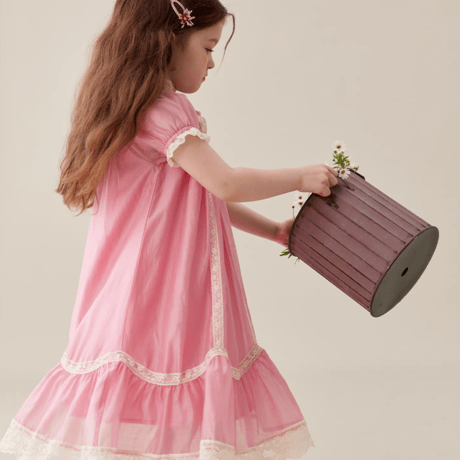 [予約] Sweet Lace Collar Dress