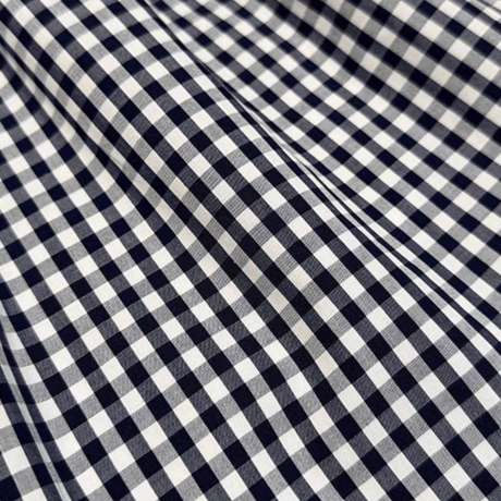 [予約] Navy Gingham petite Dress