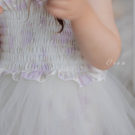 [予約] Flora Tulle Swimwear (Kids) / OREN by Hibyebebe