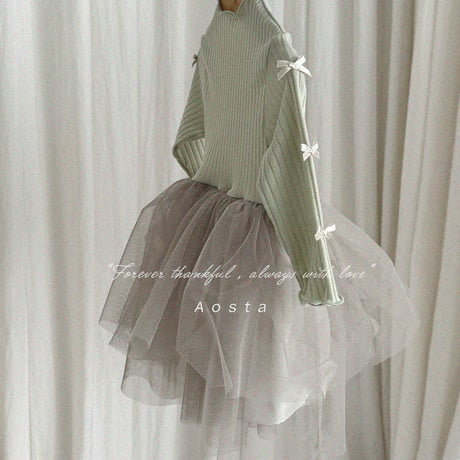 [即納]  Camellia Dress / Aosta （　Ivory XL＿のみ）