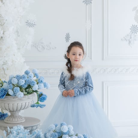 [即納]  snow queen  dress  ( 3, 5_size のみ）