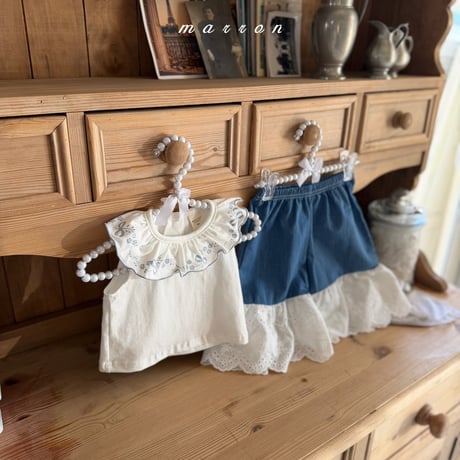 [予約]  Lace overalls /marron