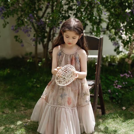 [予約] antique garden bohemian dress