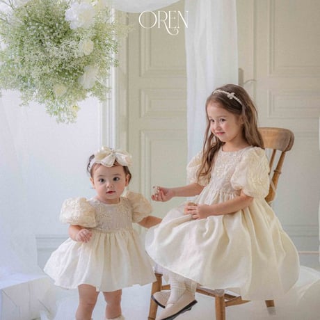 [即納] Eta Bling Dress (kids)/ OREN by Hibyebebe （XL_sizeのみ)